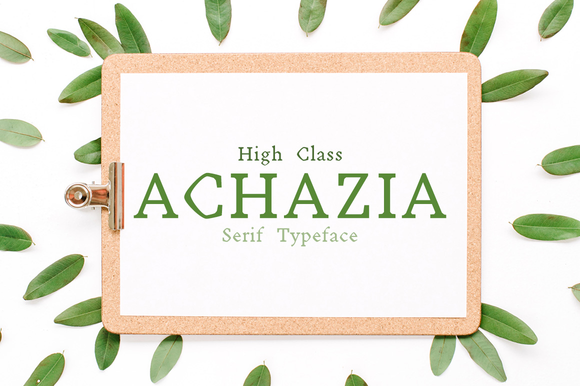 Achazia: A Stylish Serif for Business Branding