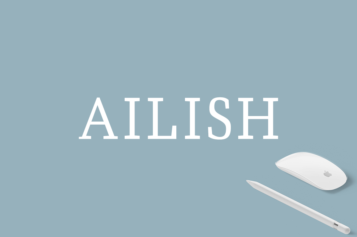 Ailish: A Stylish Slab Serif Font