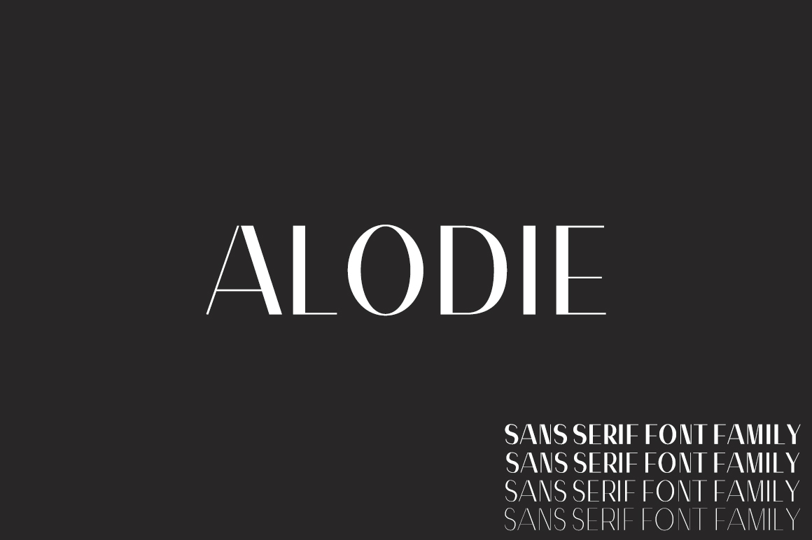 Alodie: A Modern Font for Campaign Design