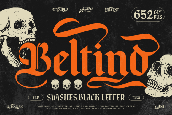 Beltino: A Bold Blackletter Font