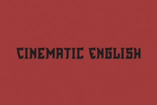 Cinematic English Font Review