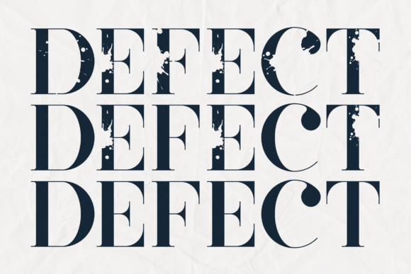 Defect: Bold Serif for Impactful Design