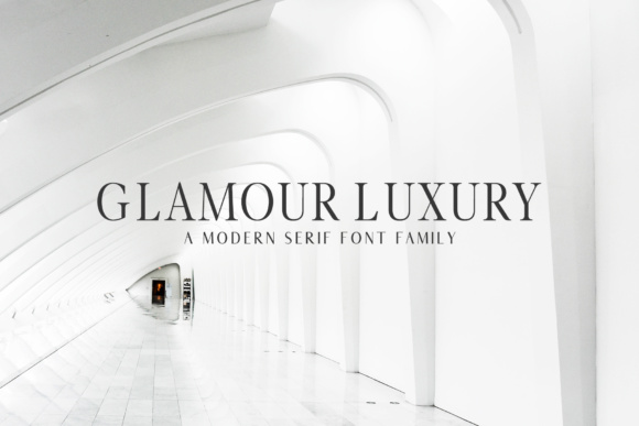 Glamour Luxury Font for Elegant Design