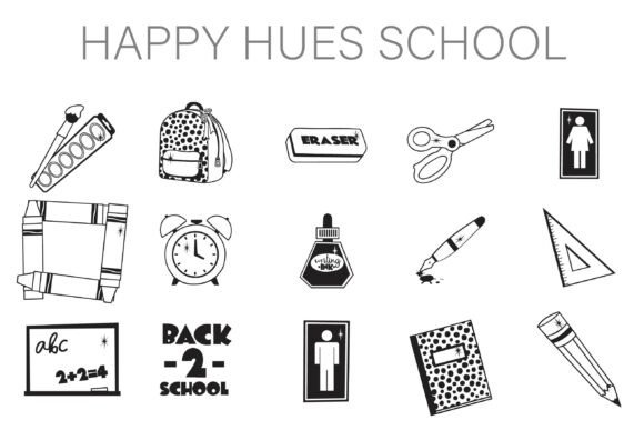 Happy Hues School Font for Creative Projects