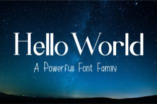 Hello World Family: A Modern Sans Serif Font for Crafters