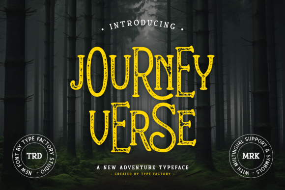 Journeyverse: A Vintage Adventure Font