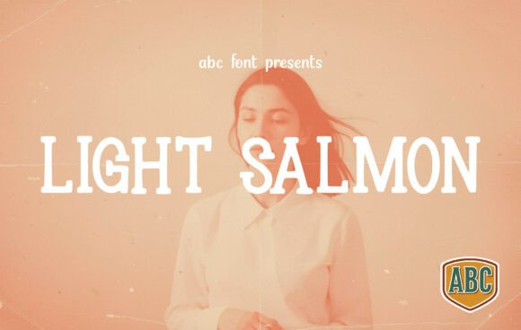 Light Salmon Font: A Vintage Touch for Modern Design