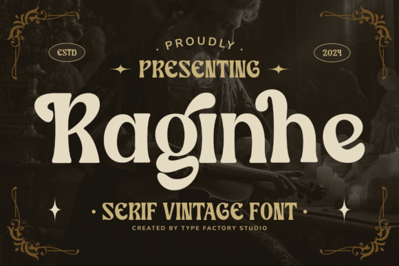 Raginhe Font: Vintage Elegance for Craft Projects