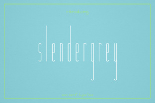 Slendergrey: A Elegant Font for Modern Design